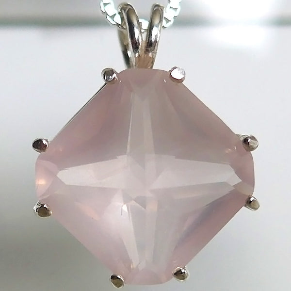 Rose Quartz AAA Grade Large Magician Stone Pendant