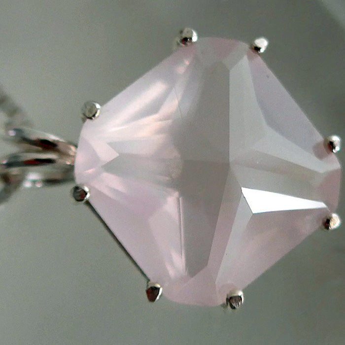 Rose Quartz AAA Grade Large Magician Stone Pendant