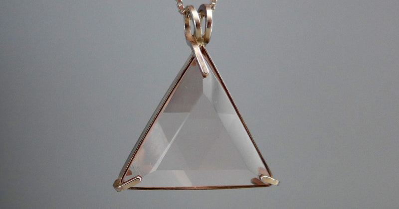 Rose Quartz Star of David Pendant