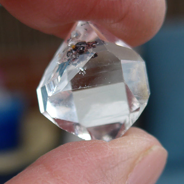 Water Clear Pakistani Herkimer Diamond with Hydrocarbon Inclusion