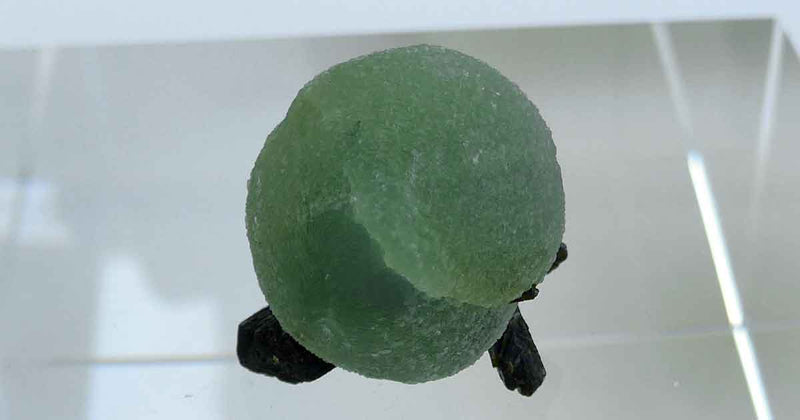 Prehnite Sphere on Epidote Base