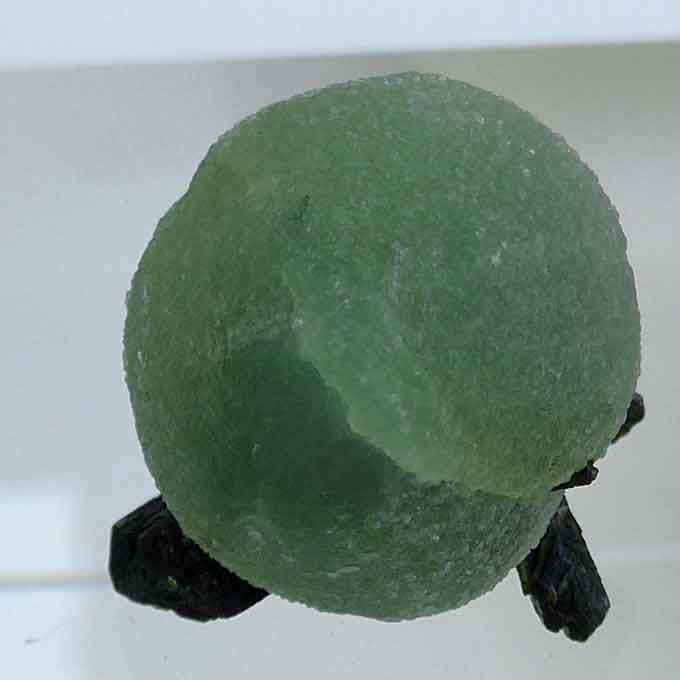 Prehnite Sphere on Epidote Base