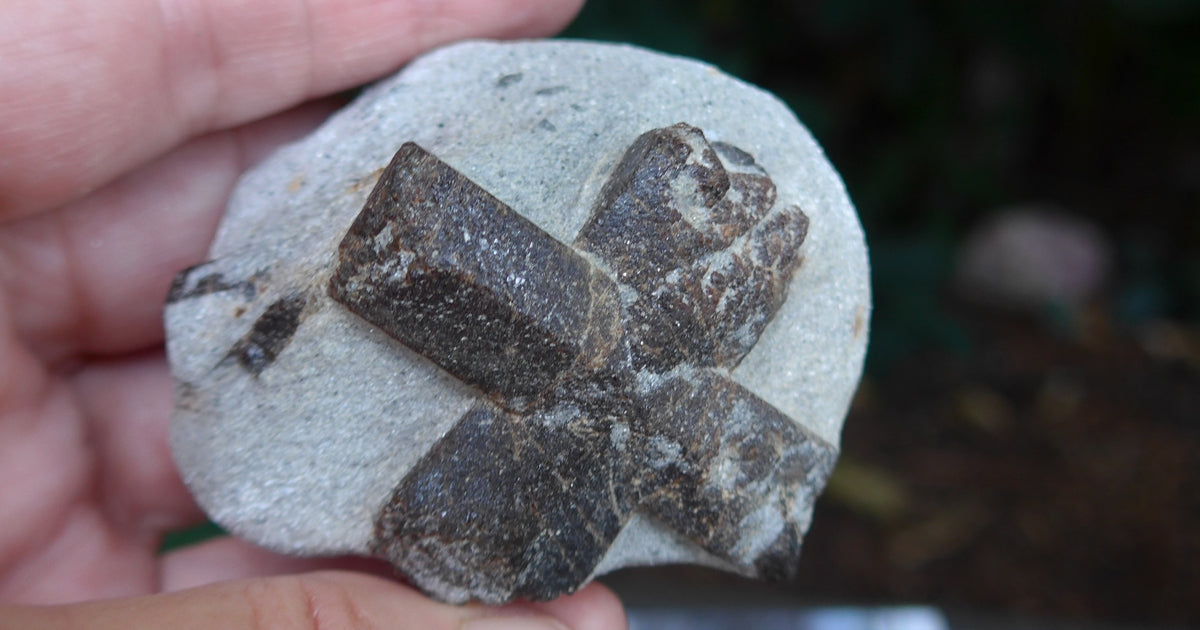 Giant St. George Staurolite Cross