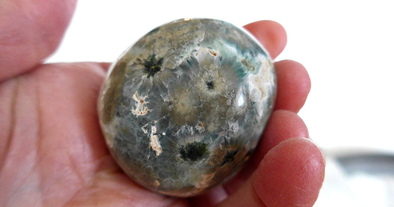 Speckled Earth Tones Ocean Jasper Egg