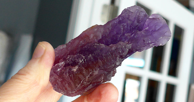 Lovely Bolivian Striped Rainbow Ametrine Wand