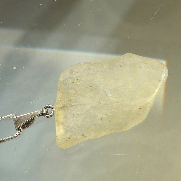 Libyan Desert Glass Translucent Freeform Pendant