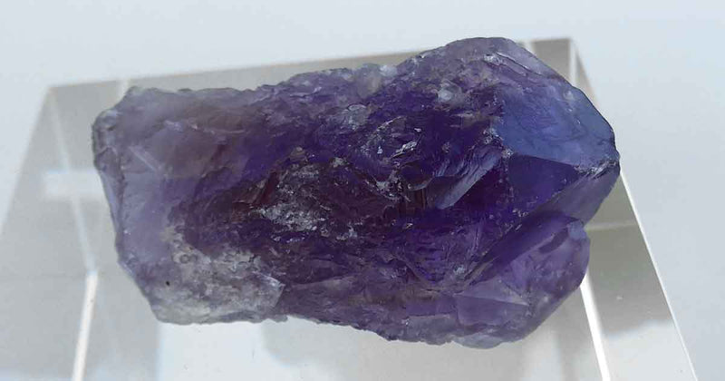 RARE Deep Ocean Blue Fluorite Double Terminated Wand