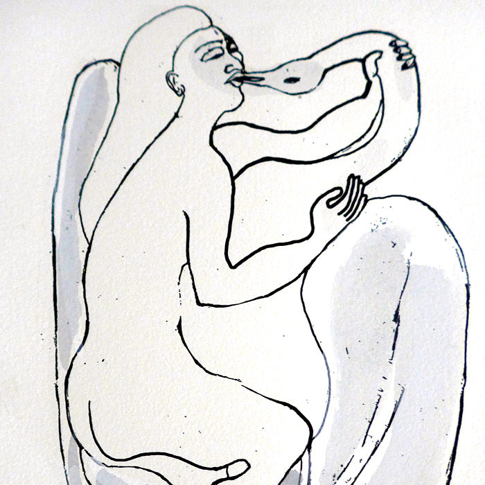 Leda and The Swan Artist Print