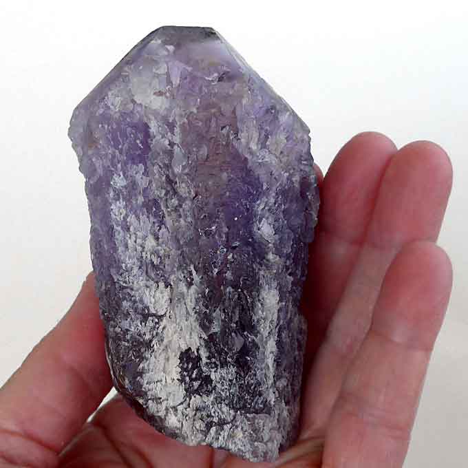 Wide Striped Rainbow Ametrine with Great Termination