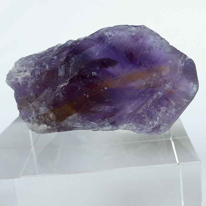 Wide Striped Rainbow Ametrine with Great Termination